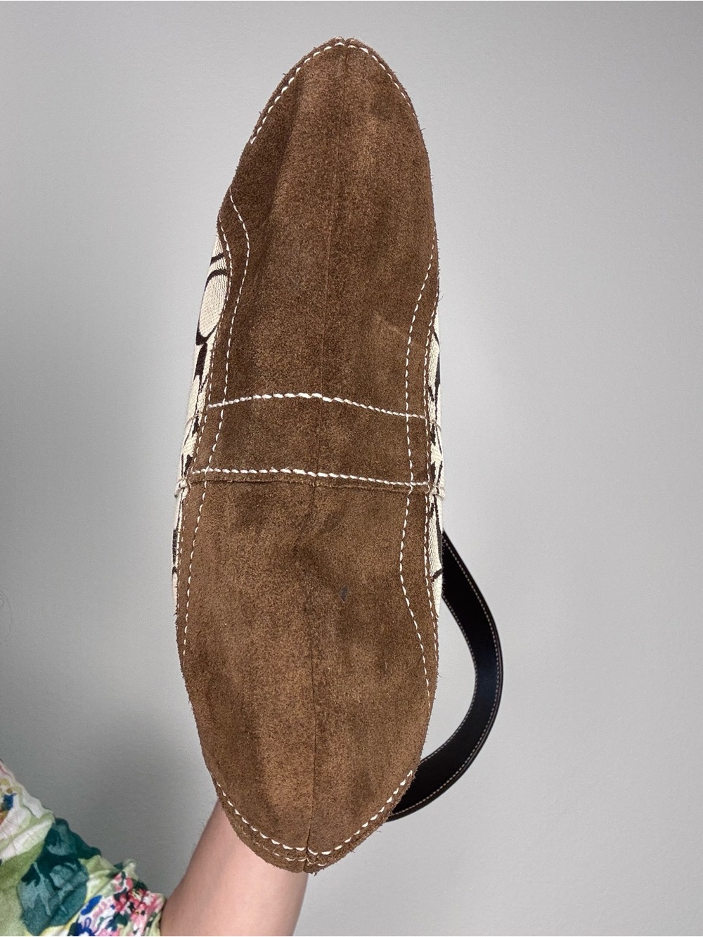 Coach SoHo Slim Duffle Brown Suede trim - Picture 8 of 17